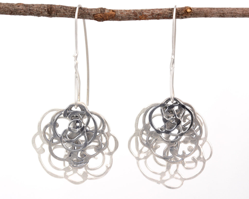 Triple Layer Organic Vine in Sterling Silver - Ready to Ship - Beth Cyr Handmade Jewelry